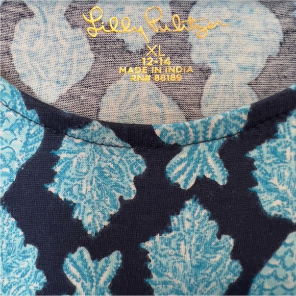 Lilly Pulitzer Mini Jodee Dress, Low Tide Navy, Any Fin For You - Picture 6 of 8